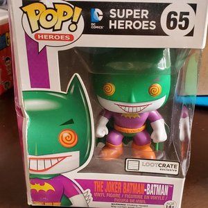 Funko POP DC Comics Super Heroes 65 Loot Crate Exclusive The Joker Batman